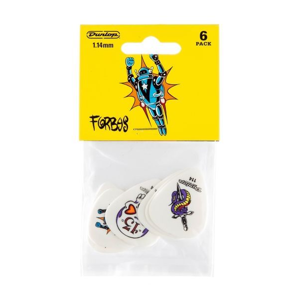 Медиатор Dunlop BL100P1.14 Alan Forbes 1.14 мм (6 шт.) 121871 фото