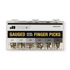Набір медіаторів Dunlop 3020 Nickel Silver Fingerpick Cabinet (120 шт.) 114907 фото