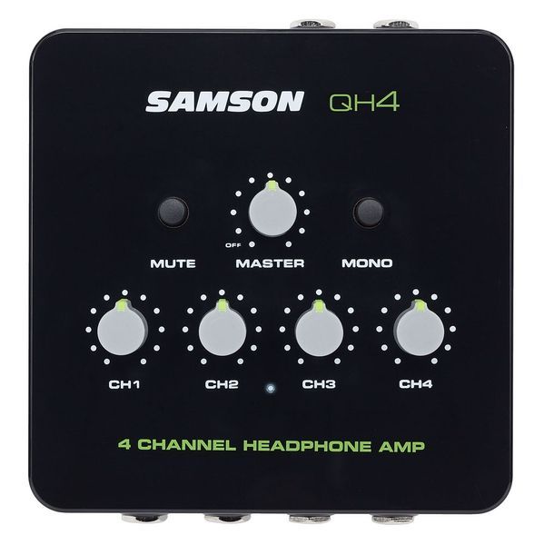 Samson QH4 &mdash; чотириканальний настільний підсилювач-розподілювач для навушників