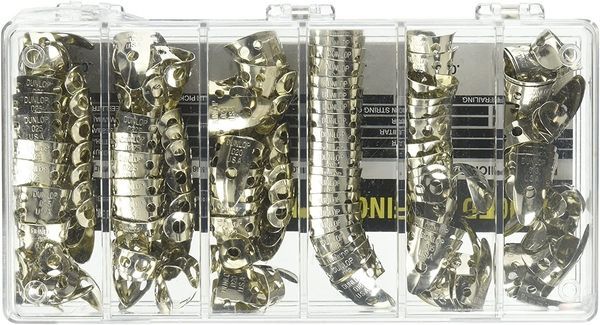 Набор медиаторов Dunlop 3020 Nickel Silver Fingerpick Cabinet (120 шт.) 114907 фото