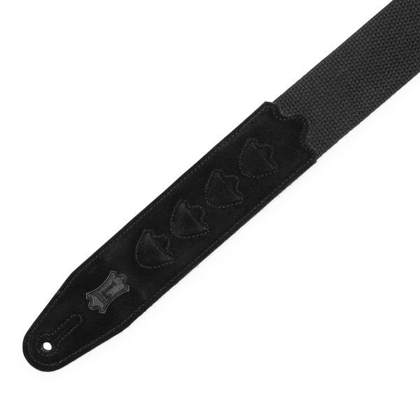 LEVY'S MC2PH-BLK 2&Prime; Black Cotton Pick Holder Guitar strap 40444 фото