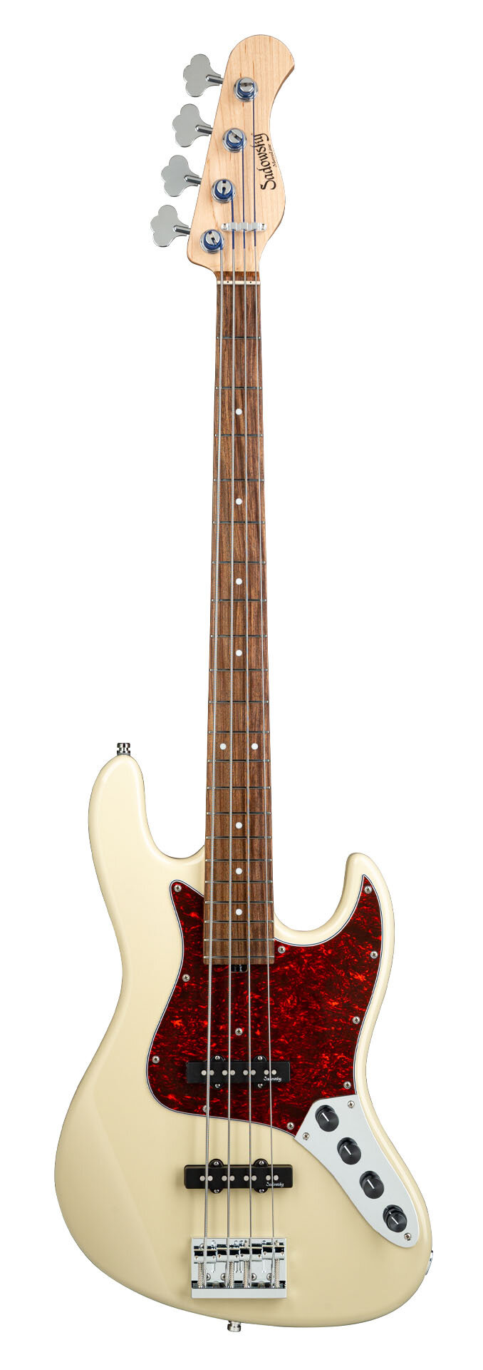SADOWSKY MetroLine 21-Fret Vintage J/J Bass, Alder, 4-String (Solid Olympic White High Polish) — общий вид