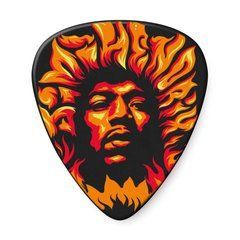 DUNLOP JIMI HENDRIX '69 PSYCH SERIES VOODOO FIRE GUITAR PICK (HEAVY) 38778 фото
