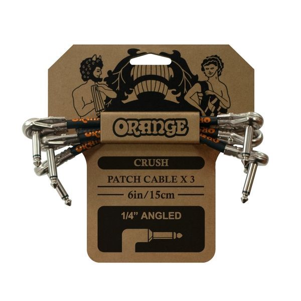 Патч-кабелі Orange Crush CA038 (Jack 6,3 мм/Jack 6,3 мм, 0,15м, 3 шт) 127712 фото