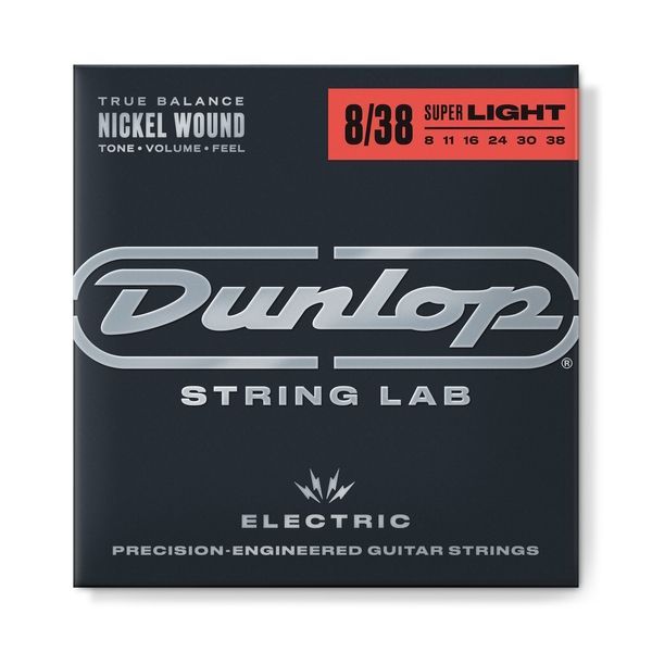 DUNLOP DEN0838 NICKEL WOUND ELECTRIC GUITAR STRINGS (08-38) 20563 фото