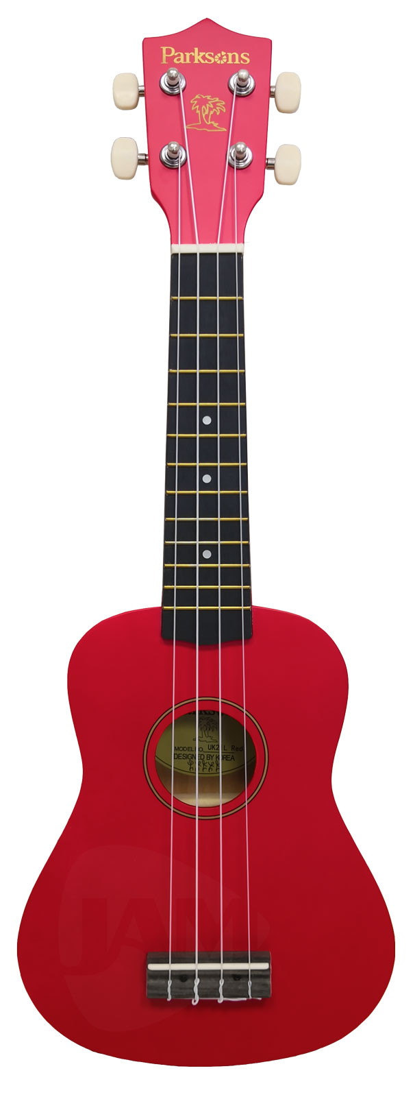 Укулеле сопрано Parksons UK21L (Red) — фото инструмента