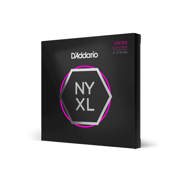 D'ADDARIO NYXL0980 NYXL ELECTRIC SUPER LIGHT 8-STRING (09-80) 35237 фото