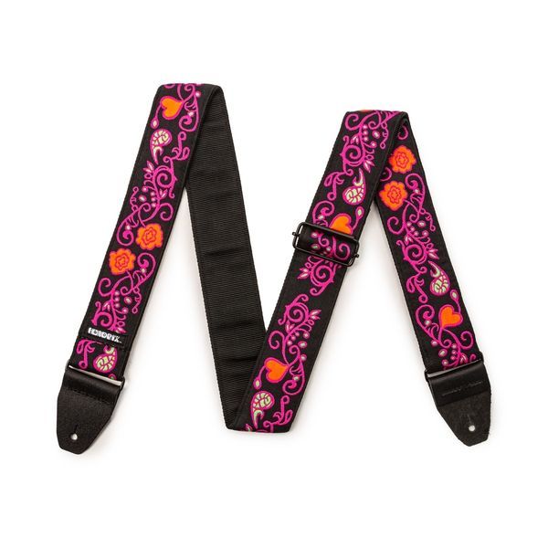 DUNLOP JIMI HENDRIX BLACKLIGHT MONTEREY PINK STRAP 41888 фото