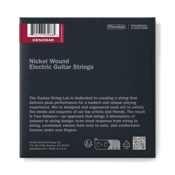 Струни для електрогітари Dunlop DEN0946 Nickel Wound 114555 фото