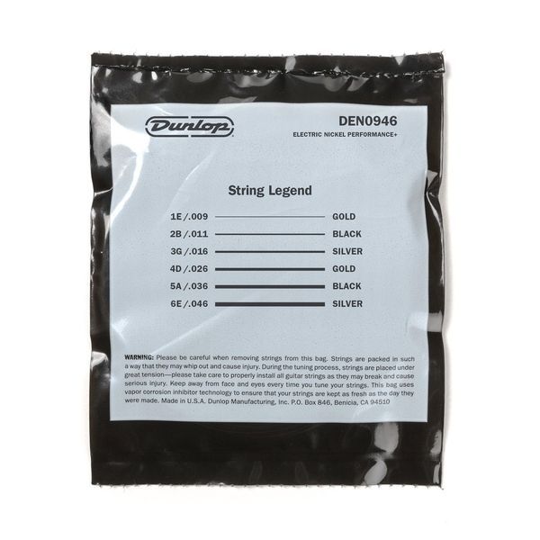 Струни для електрогітари Dunlop DEN0946 Nickel Wound 114555 фото