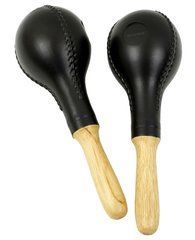 MAXTONE T-45 Large Plastic Maracas Wooden Handle 37294 фото