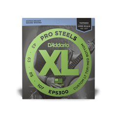 D'ADDARIO EPS300 XL PROSTEEELS BASS Custom Light Top/Medium Bottom (43-107) 36075 фото