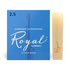 Трость для сопрано-саксофона D'Addario Royal №2,5 (1 шт) 23737 фото