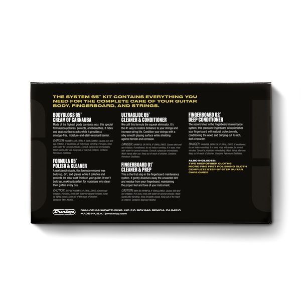 Набор по уходу за гитарой Dunlop 6500 System 65 Guitar Maintenance Kit 114898 фото