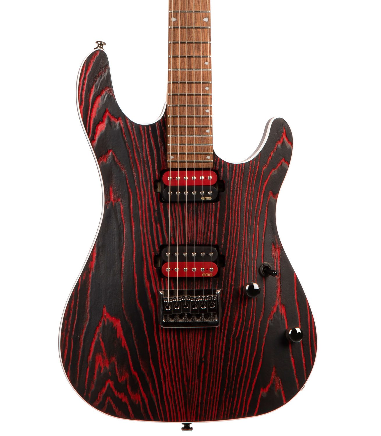 Cort KX300 Etched (Etched Black Red) — construction details