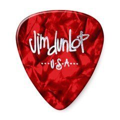 DUNLOP CELLULOID RED PEARLOID PICK HEAVY 20124 фото