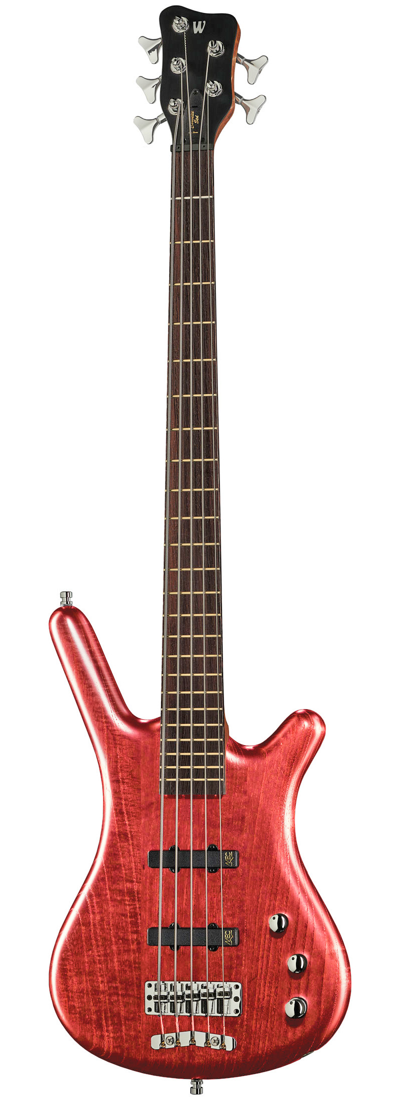 WARWICK Teambuilt Pro Series Corvette Ash, 5-String, A/A (Burgundy Red Transparent Satin) — общий вид