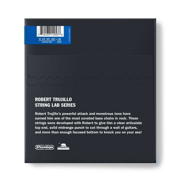 DUNLOP RTT45130T ROBERT TRUJILLO STAINLESS STEEL TAPERED BASS (45-130) 20561 фото