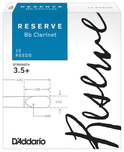 Трости для кларнета D'ADDARIO Reserve Bb Clarinet #3.5+ - 10 Pack 35570 фото