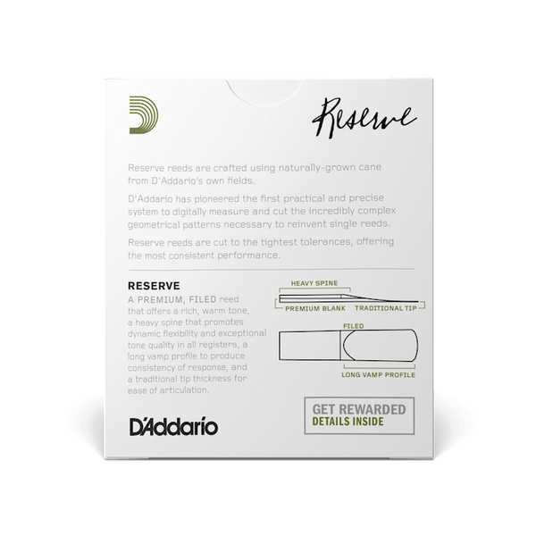 Тростина для сопрано-саксофона D'Addario Reserve №2,5 (1 шт) 34711 фото