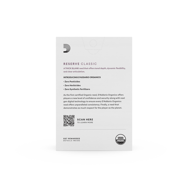 Трости D'ADDARIO Organic Reserve Classic для кларнета Bb №3 40874 фото