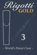 Тростина для кларнета B♭ Rigotti Gold №3 RG.CCS	3 фото 1