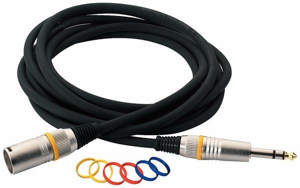 ROCKCABLE RCL30383 D6M BA - Microphone Cable - XLR (m) / TRS Jack (3m) 32950 фото