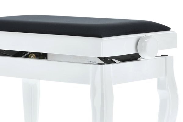 Банкетка для фортепиано GEWA Deluxe Classic White High Gloss G-130350 фото