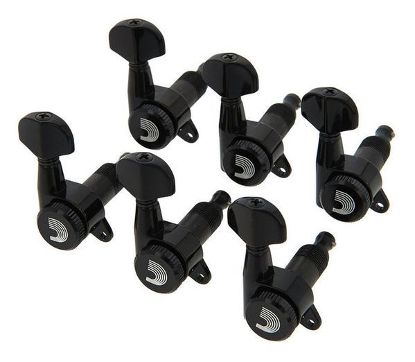 D'ADDARIO PWAT-6R2 AUTO-TRIM TUNING MACHINES (6 in-line, Black)