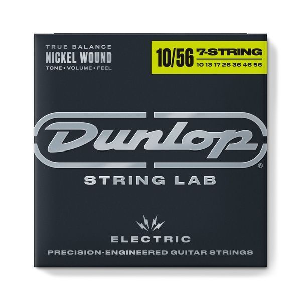 DUNLOP DEN1056 NICKEL WOUND ELECTRIC GUITAR STRINGS 10-56 | 7-STRING 32124 фото