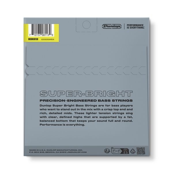 Струни для 6-струнної бас-гітари Dunlop DBSBN30130 Super Bright Nickel 123848 фото