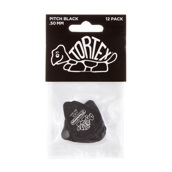 Медіатор Dunlop 488P.50 Tortex Pitch Black Standard .50 mm (12 шт.) 116423 фото