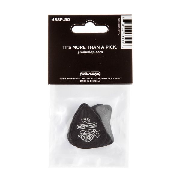 Медіатор Dunlop 488P.50 Tortex Pitch Black Standard .50 mm (12 шт.) 116423 фото