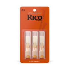 Тростини для альт-саксофона D'Addario Rico №2,5 (3 шт) 27684 фото