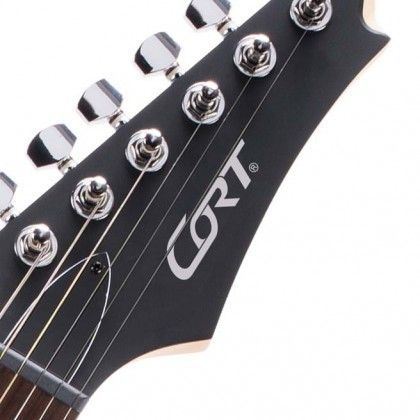 Електрогітара CORT X100 Open Pore Black Cherry Burst 35667 фото
