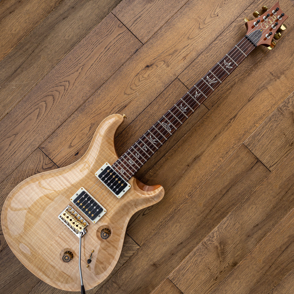 PRS Custom 24 Natural #12190496 — body and hardware detail