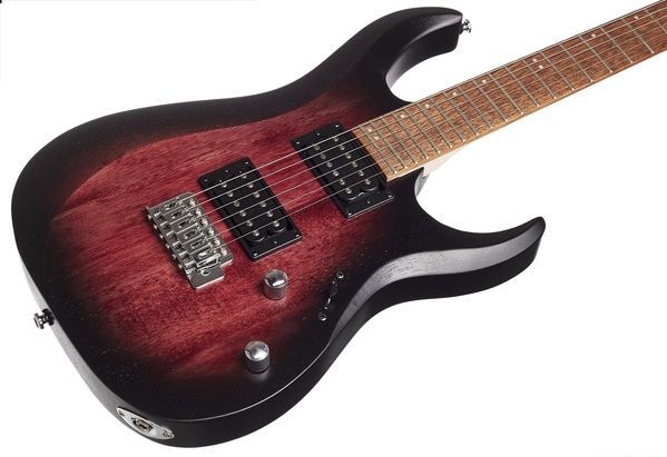 Електрогітара CORT X100 Open Pore Black Cherry Burst 35667 фото