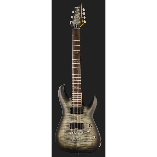 Schecter 70th Anniversary Demon-7 ASB (Aged Satin Black) — instrument details