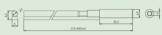 PAXPHIL RD101-620 Two-Way Bass Guitar Truss Rod, 620 mm 30843 photo