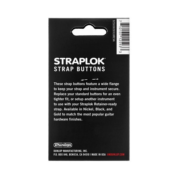 Держатели для стреплоков Dunlop 2PSLS034G Gold Straplok Dual Design Strap Button Set 127258 фото