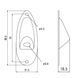 PAXPHIL HJ101 CR STRAT STYLE JACK PLATE (CHROME) 21831 фото 2