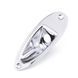 PAXPHIL HJ101 CR STRAT STYLE JACK PLATE (CHROME) 21831 фото 1