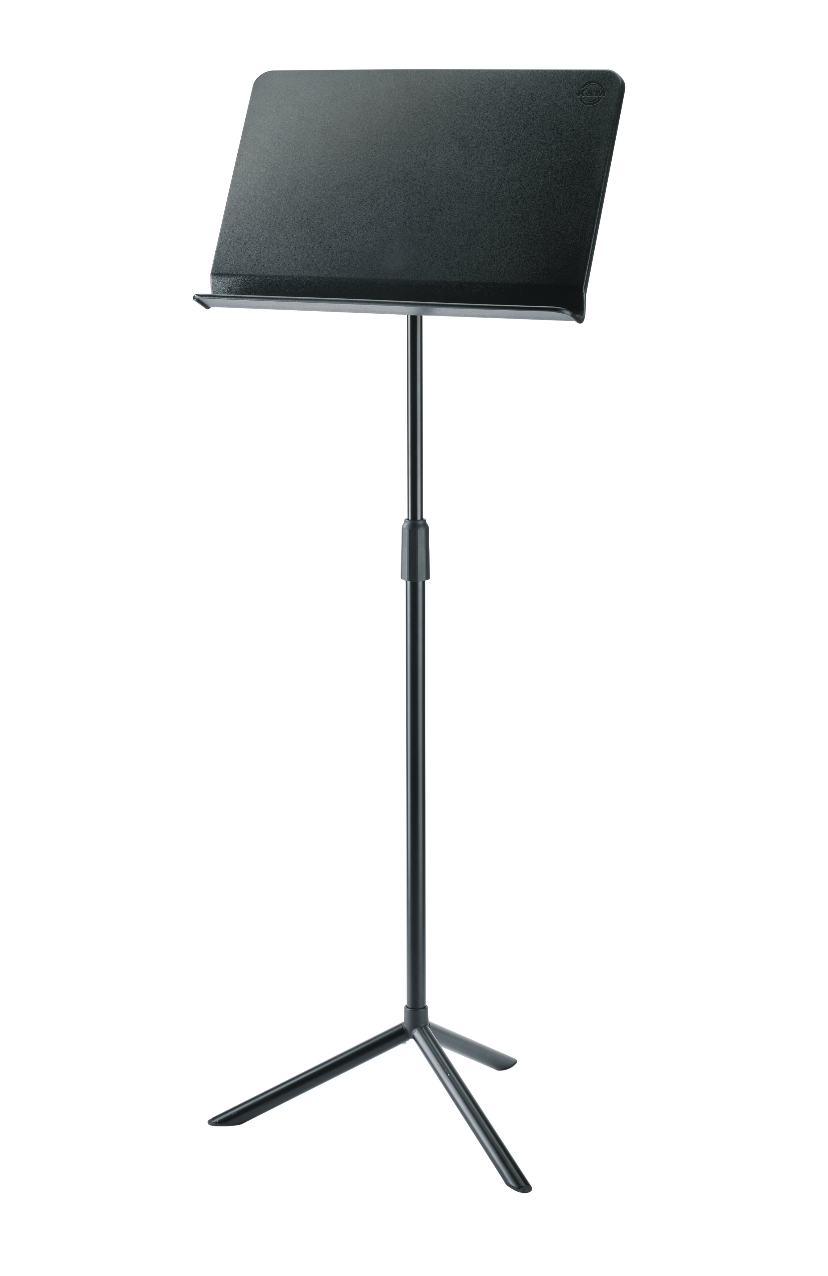 Пюпітр оркестровий König & Meyer 11925 Orchestra Music Stand чорний штабельований з Friction Lock полікарбонатним пультом 500×320 мм Topline