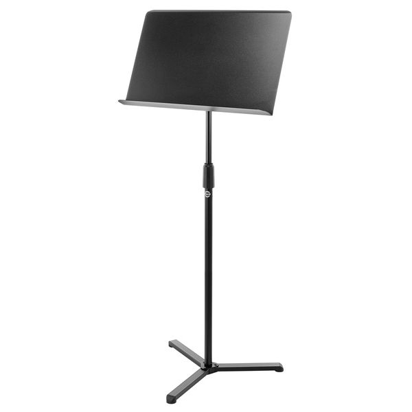 Пюпітр оркестровий König & Meyer 11926 Orchestra Music Stand чорний професійний з Friction Lock металевим пультом 500×320 мм плоскою основою Topline