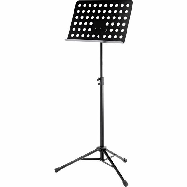 Пюпітр оркестровий König & Meyer 11940 Orchestral Music Stand чорний інноваційний з Friction Lock полікарбонатним пультом 500×320 мм складаними U-ніжками Topline